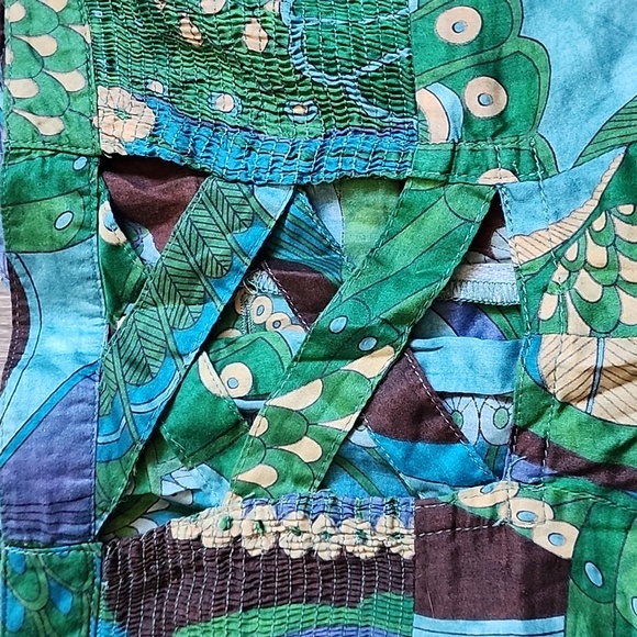 Free People Green and Blue Patterned Romper - Picture 14 of 16